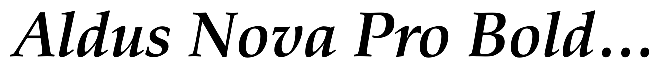 Aldus Nova Pro Bold Italic